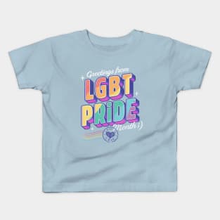 Greetings from LGBT pride month 2021 Kids T-Shirt